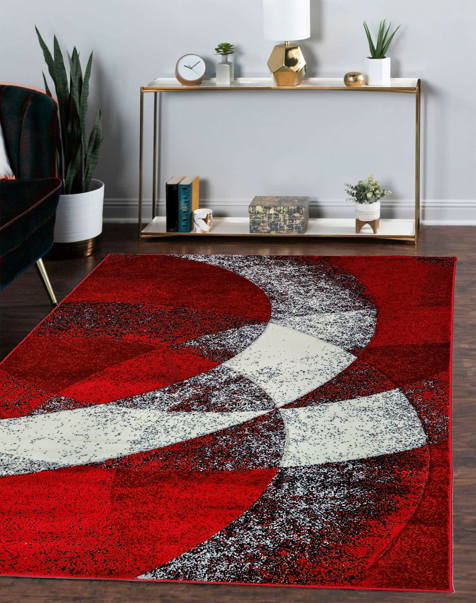 PR-49 Red & Black Princeton Hand Carved by RugGuy