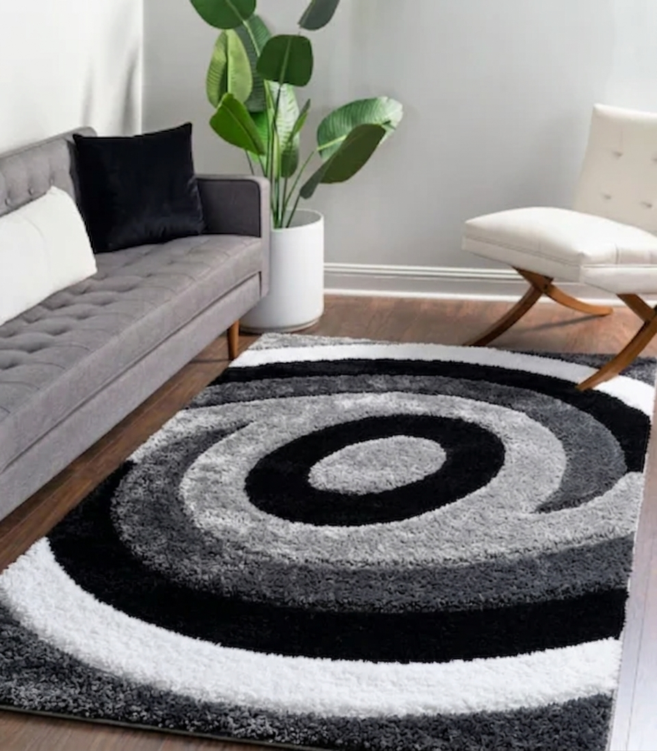P101 Vortex – Black & Grey by RugGuy