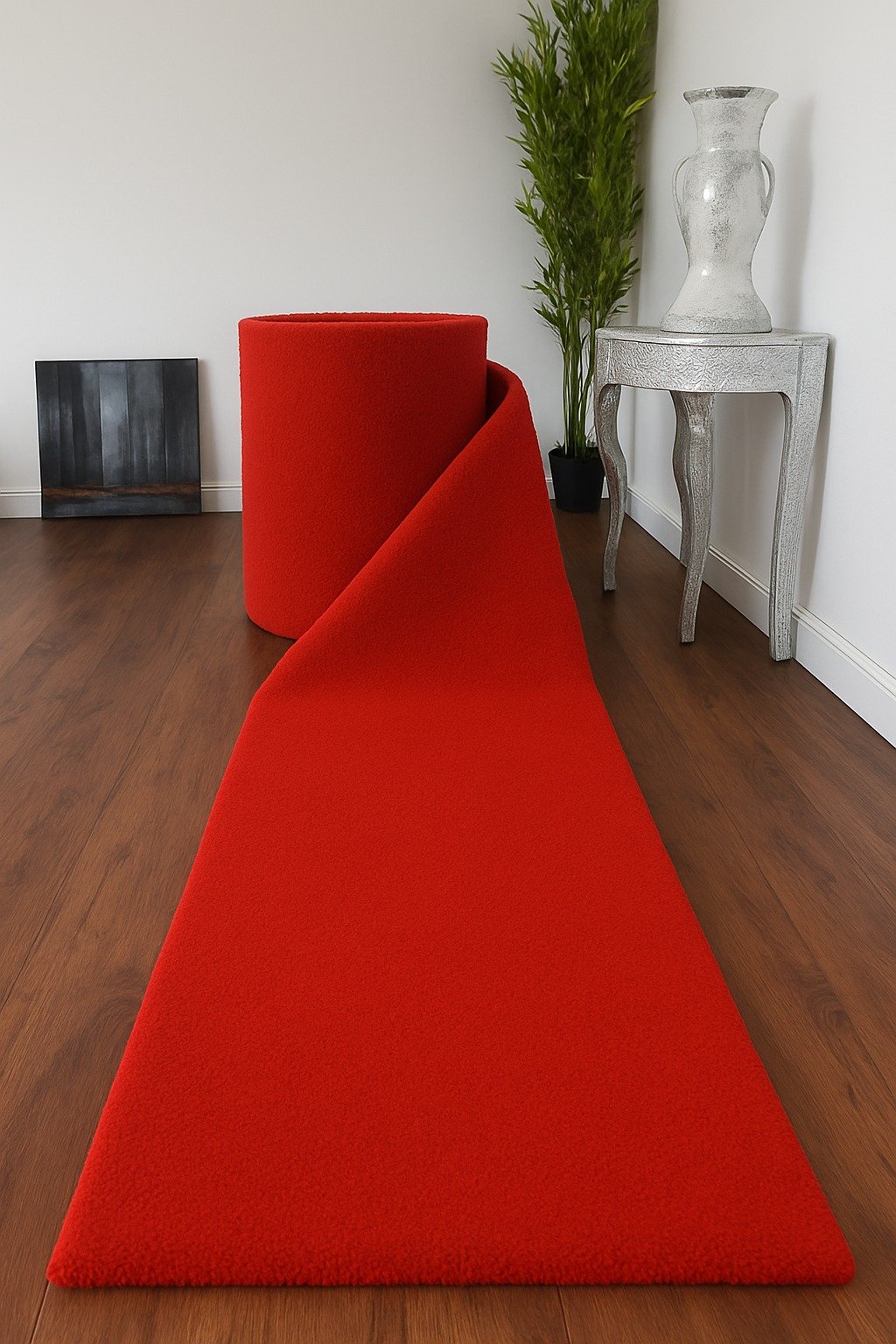 NYC Solid Red Shag by RugGuy