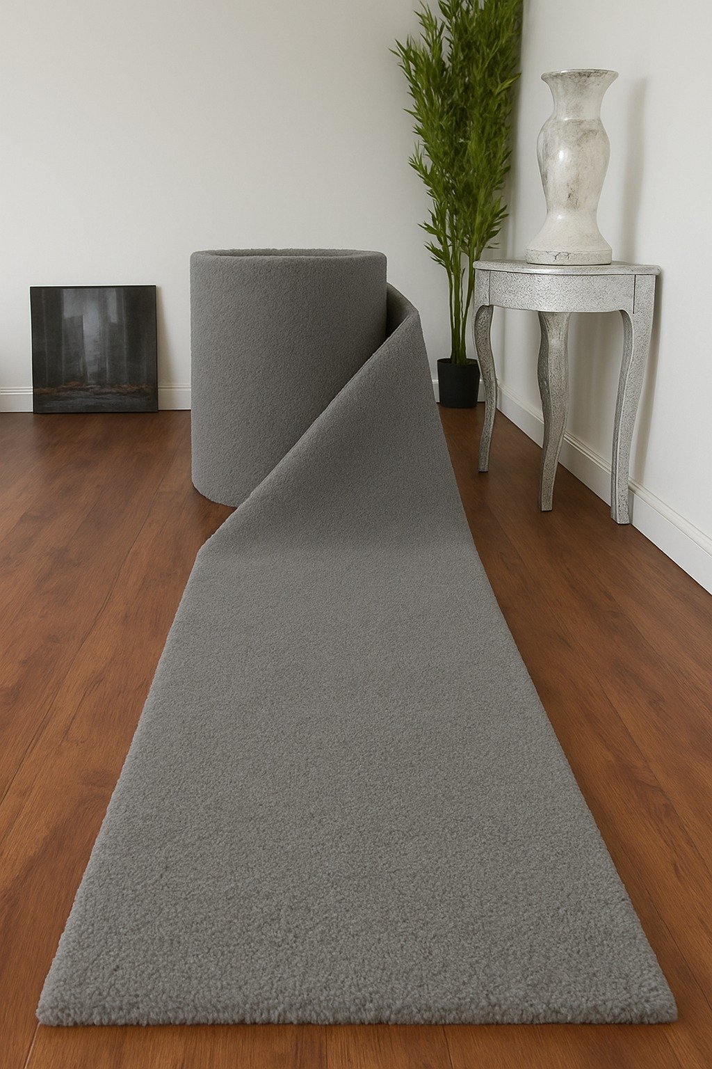 NYC Solid Gray Shag by RugGuy
