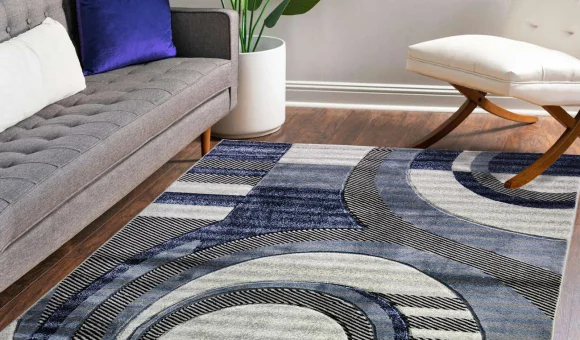 RugGuy area rug in a living room