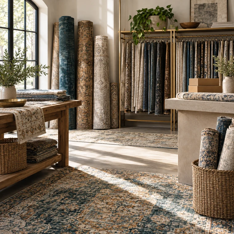 Curated rug studio editorial